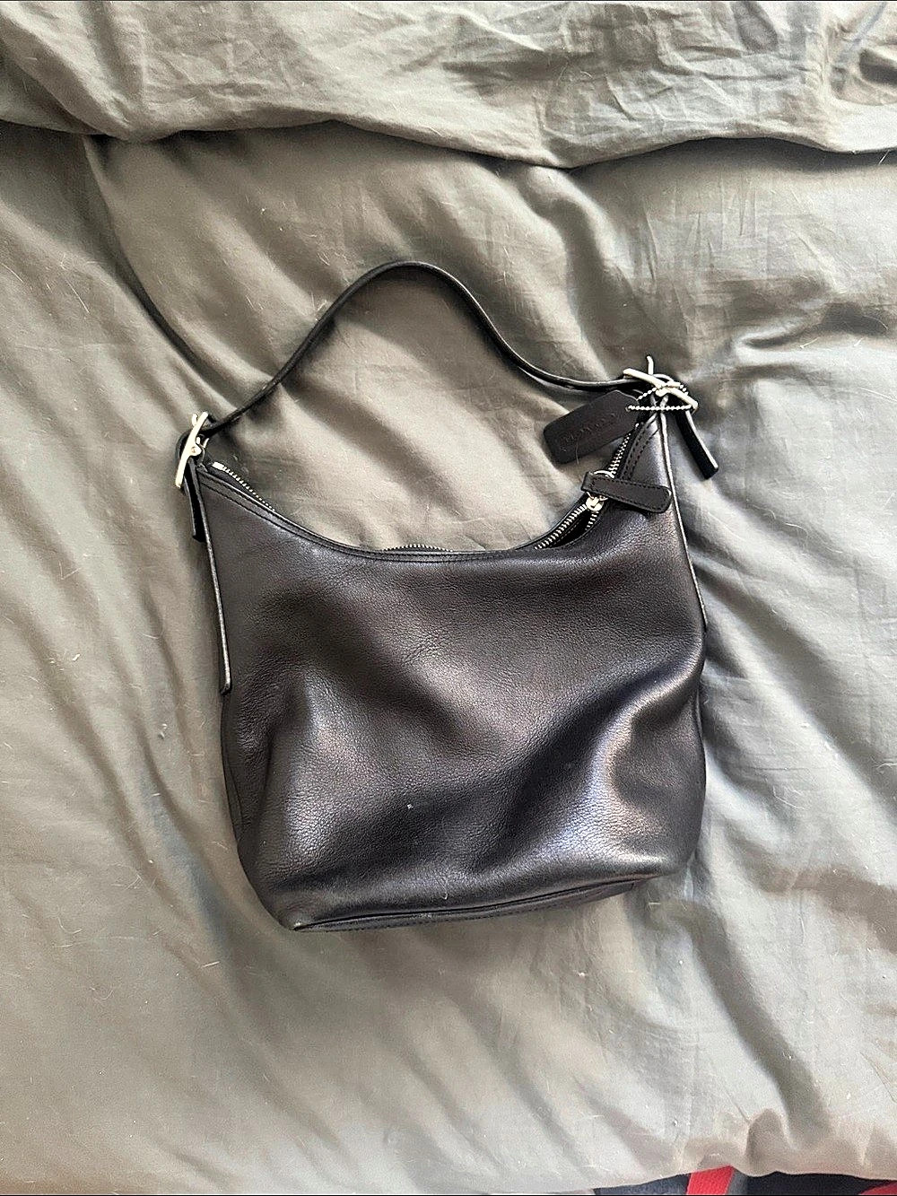 Coach #9823 LEGACY Black Leather Hobo Bag